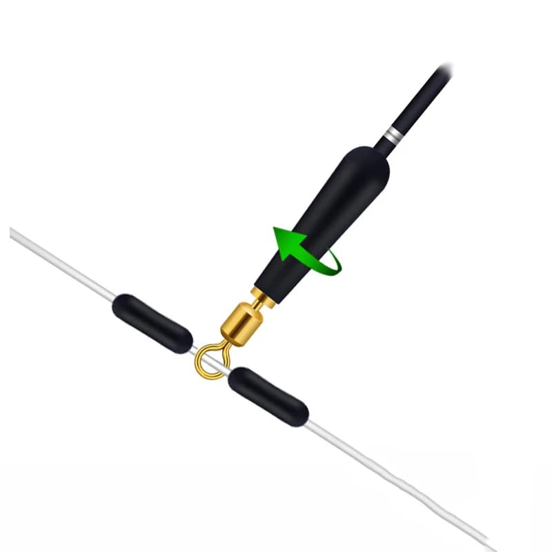 50 supports de flotteurs en cuivre rotatifs - Connecteurs rapides avec rotule et silicone