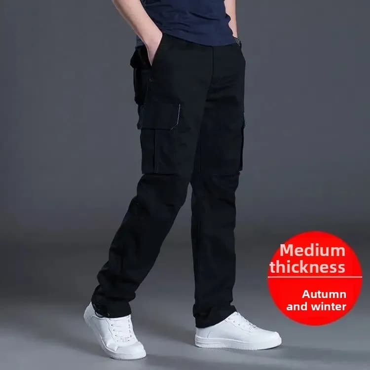 Pantalon de travail décontracté résistant multi-poches pour pêche et loisirs outdoor