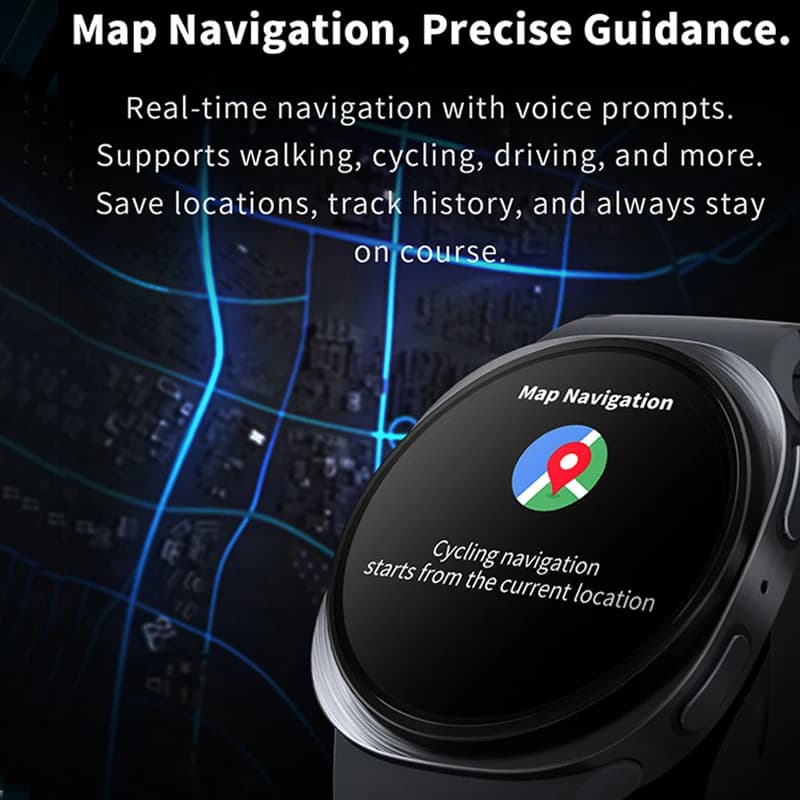 Montre Watch 8 Mini avec GPS, navigation cartes et NFC pour sports outdoor étanche IP68