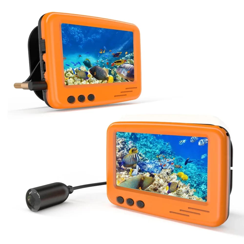 Erchang Caméra de Pêche Sous-marine Écran LCD 4.3 Pouces Détecteur Pêche Glace Hiver Vision Nocturne Pêcheur