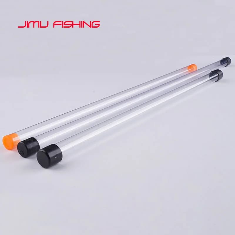 Tube de rangement PVC pour flotteurs de pêche avec 2 tubes cadeaux, étui de protection portable
