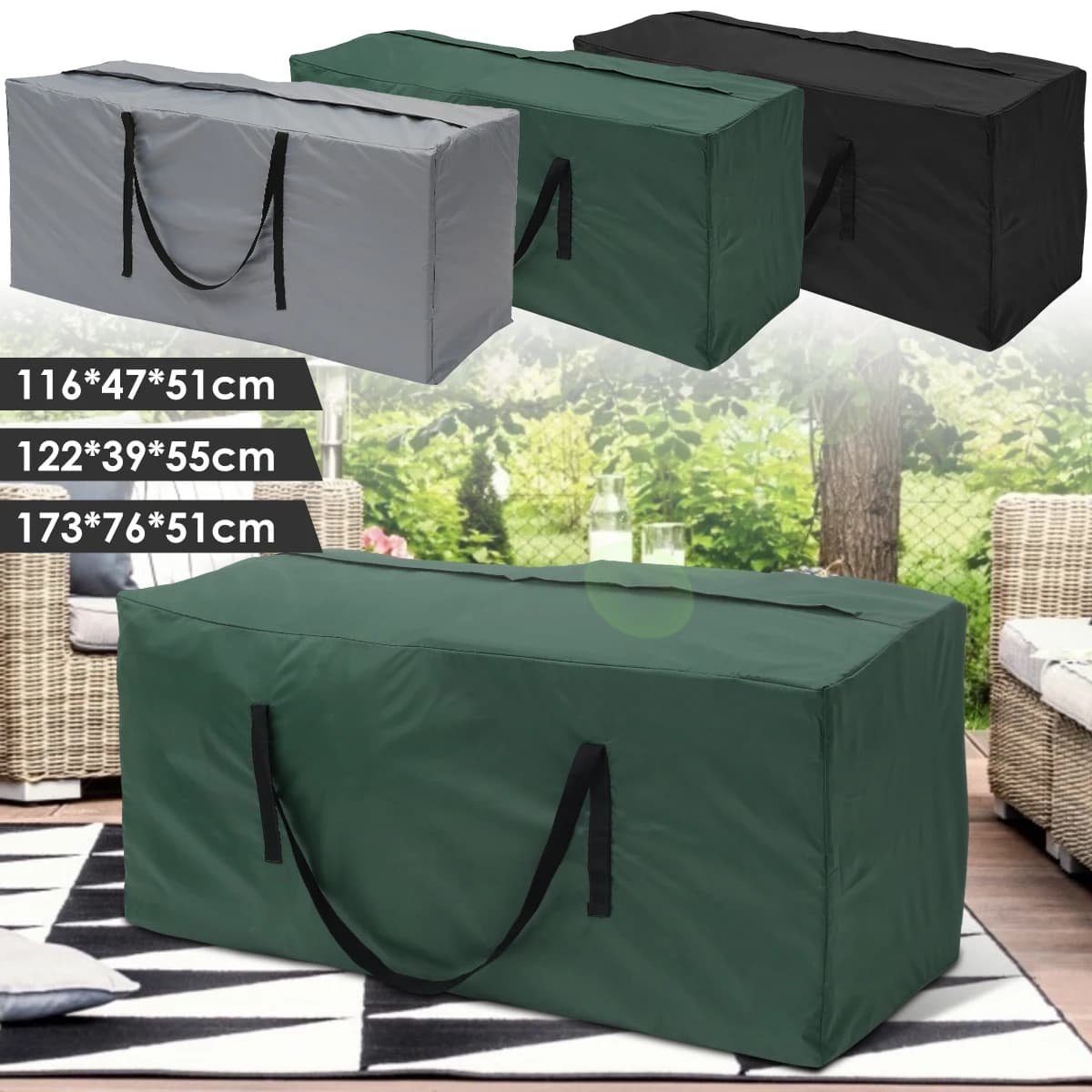 Sac de rangement coussin grande capacité - Housse protection meubles jardin étanche poussière arbre Noël