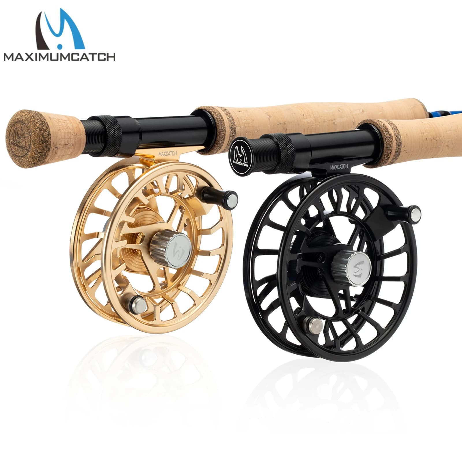 Canne mouche Maxcatch Extreme-X avec pointe supplémentaire action rapide étui tube 8.4ft à 9ft 3-8WT