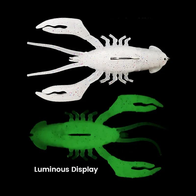 Leurre silicone écrevisse Bazooka avec plomb intégré - Appât coulant swimbait pour brochet perche hiver pêche
