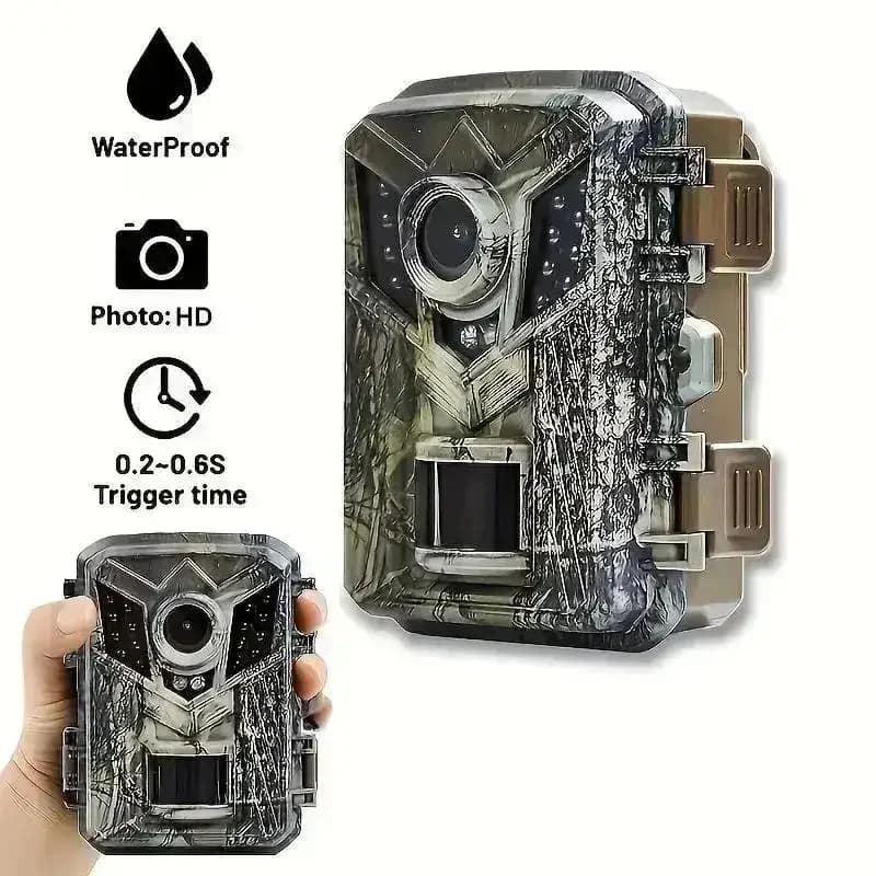 Mini caméra de chasse DL006 étanche HD - Surveillance faune infrarouge reconnaissance extérieure compacte