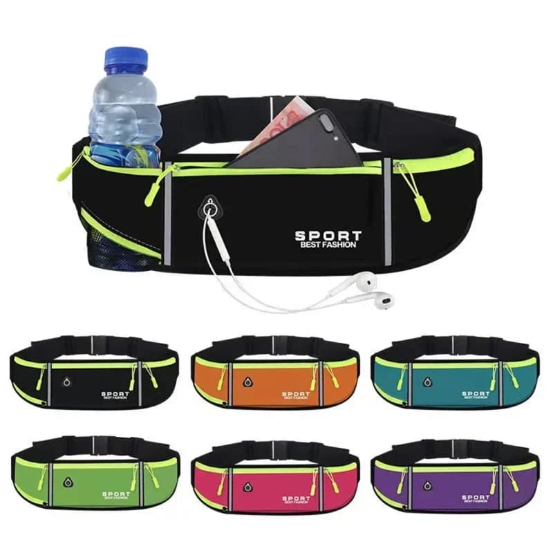 Ceinture porte-téléphone running étanche réfléchissante pour sport - Sac banane confortable homme femme
