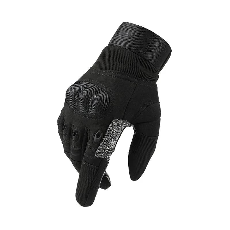 Gants tactiques full finger et half finger anti-coupure anti-perforation écran tactile fibre carbone cuir