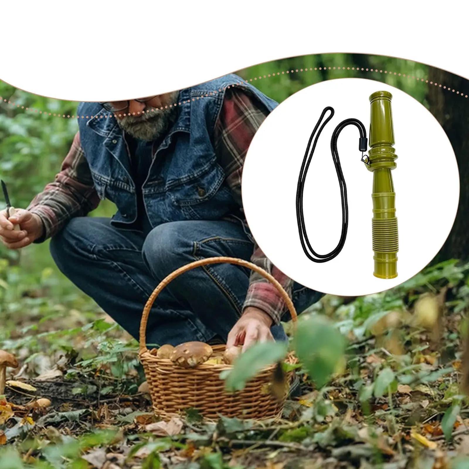 Sifflet appel faon réglable ABS - Leurre chevreuil résistant intempéries chasse ferme
