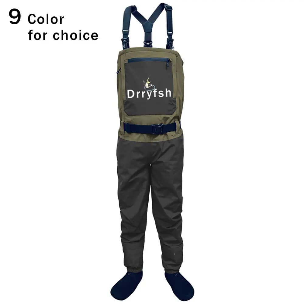 Waders respirants convertibles cuisse/poitrine pour hommes - Imperméables pêche chasse kayak