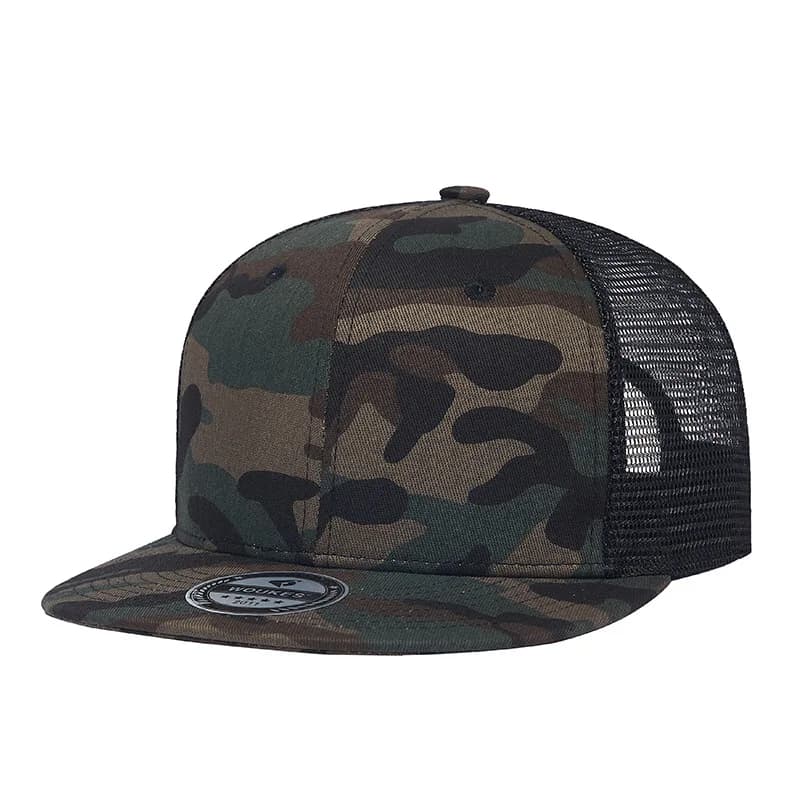 Casquette camouflage personnalisable pêche - Chapeau coton imprimé pour pêche personnalisée