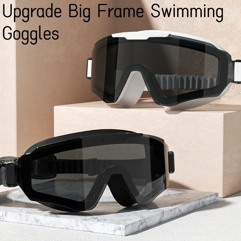Nouvelles lunettes de natation tendance grand format UV étanches HD adultes