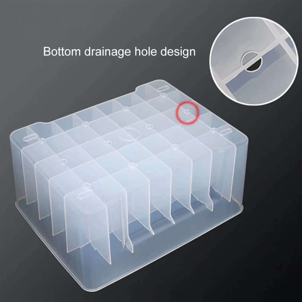 Boîte de rangement transparente à compartiments - Organisation optimale pour vos leurres et appâts