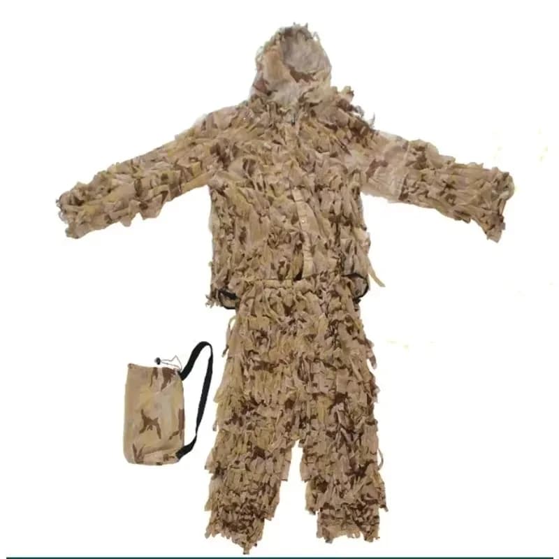 Ensemble désert 3D Yowie ghillie pour airsoft chasse aveugle et pêche camouflage extérieur