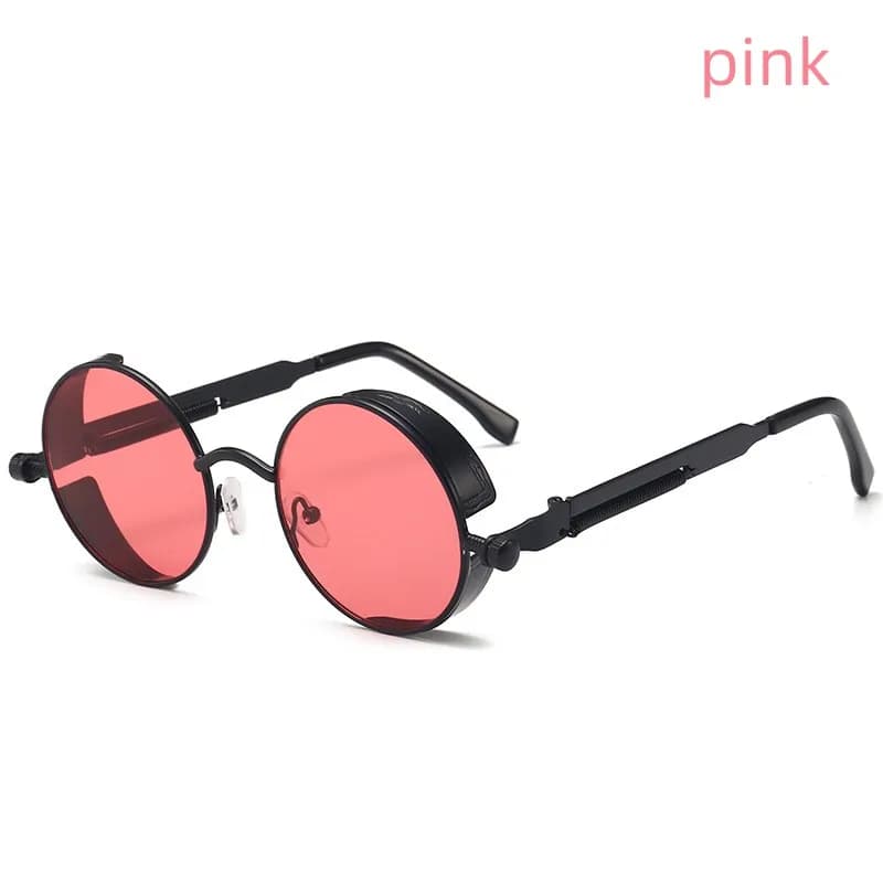 Lunettes de soleil rétro steampunk unisexe fashion pour pêche et outdoor protection UV style vintage tendance homme femme