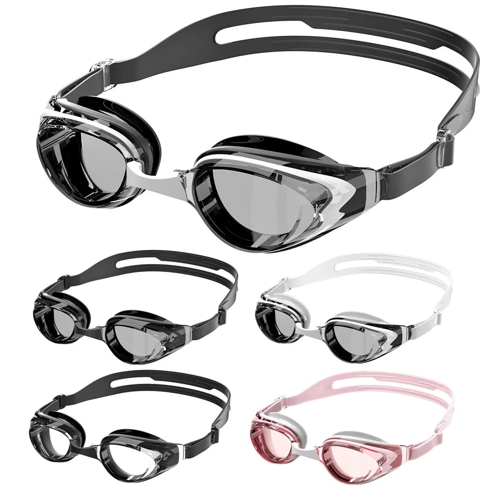 Lunettes de natation professionnelles anti-buée 100% UV - Protection étanche sans fuite pour adultes