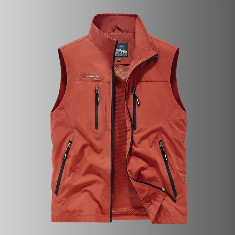 Veste de pêche chaude homme en cuir doublée polaire pour plein air automne hiver