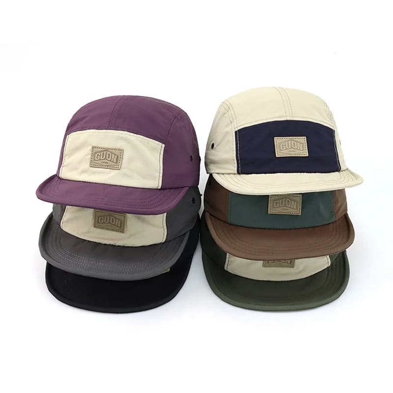 Casquette été fine respirante séchage rapide - Chapeau pêche 5-flap protection solaire courte visière