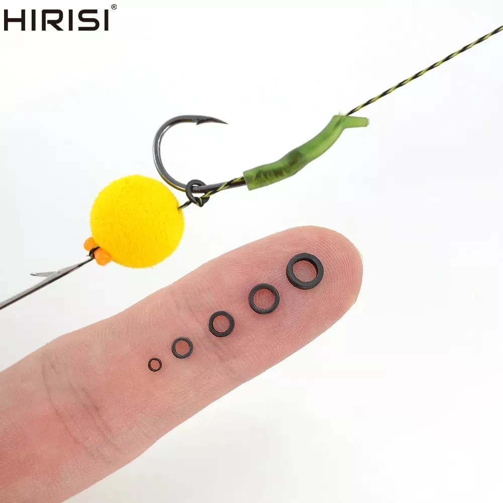 60 anneaux rig pêche carpe tailles multiples - O rings 2.0mm à 5.1mm pour montages hameçons liens