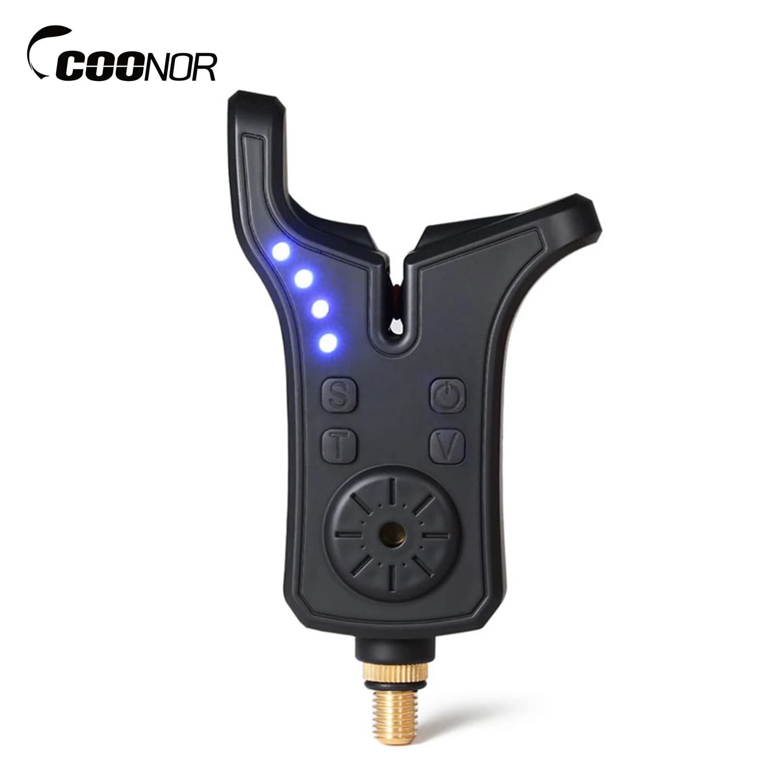 Alerte sonore électronique Coonor pour pêche avec LED - Détecteur de touche lumineux et sonore
