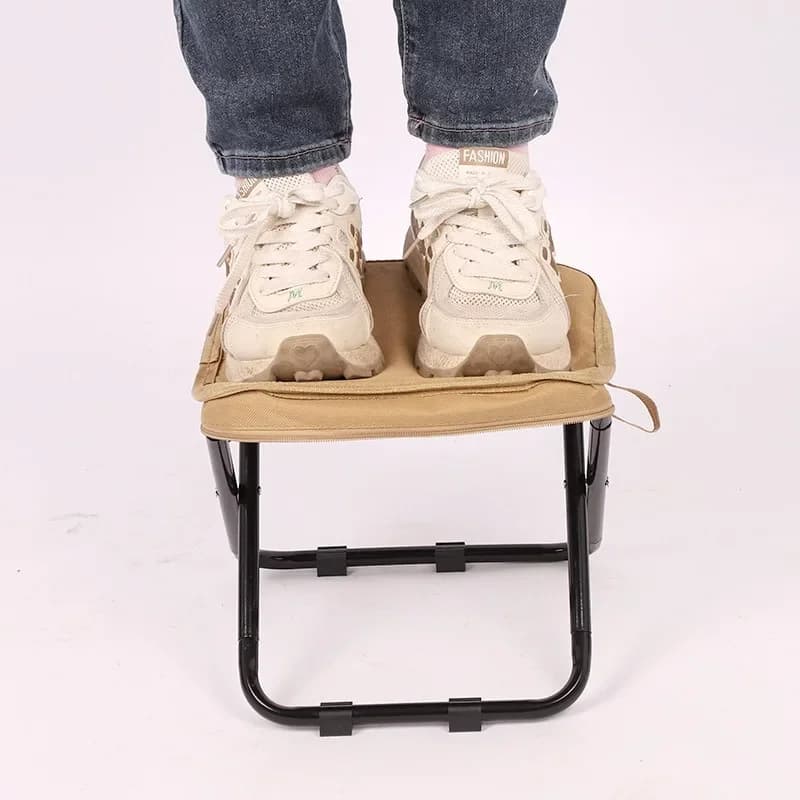 Petit tabouret de pêche pliant style sac à main portable pour pêche nomade et camping discret