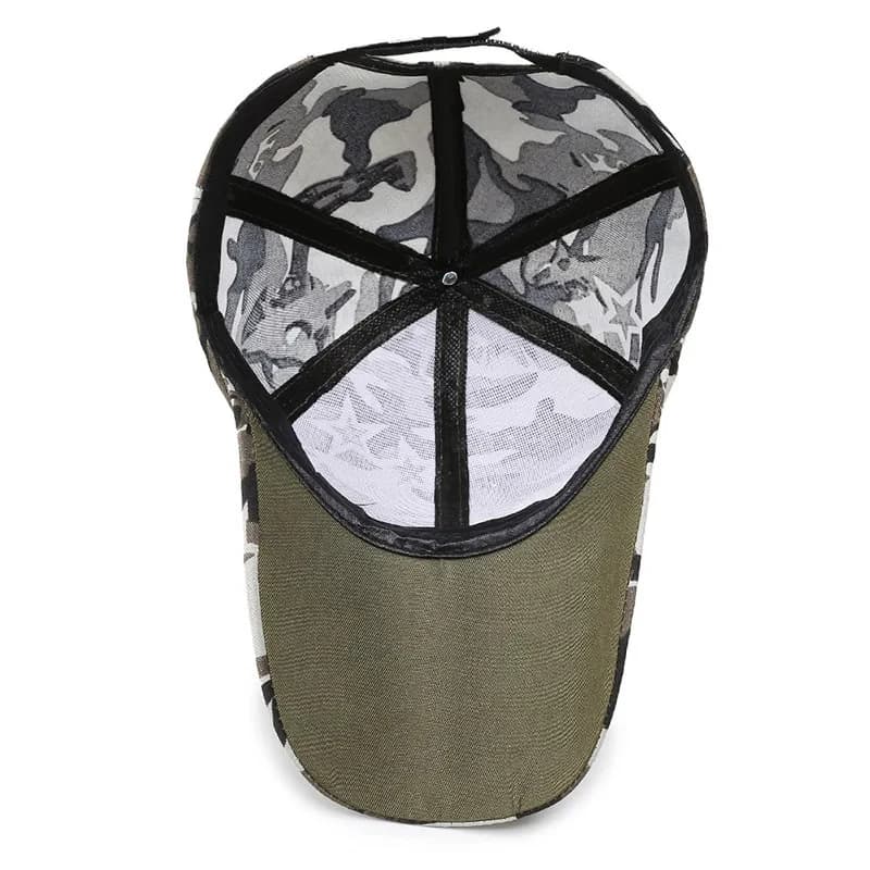 Casquette baseball camouflage pour pêche et sports outdoor - Modèle ajustable homme