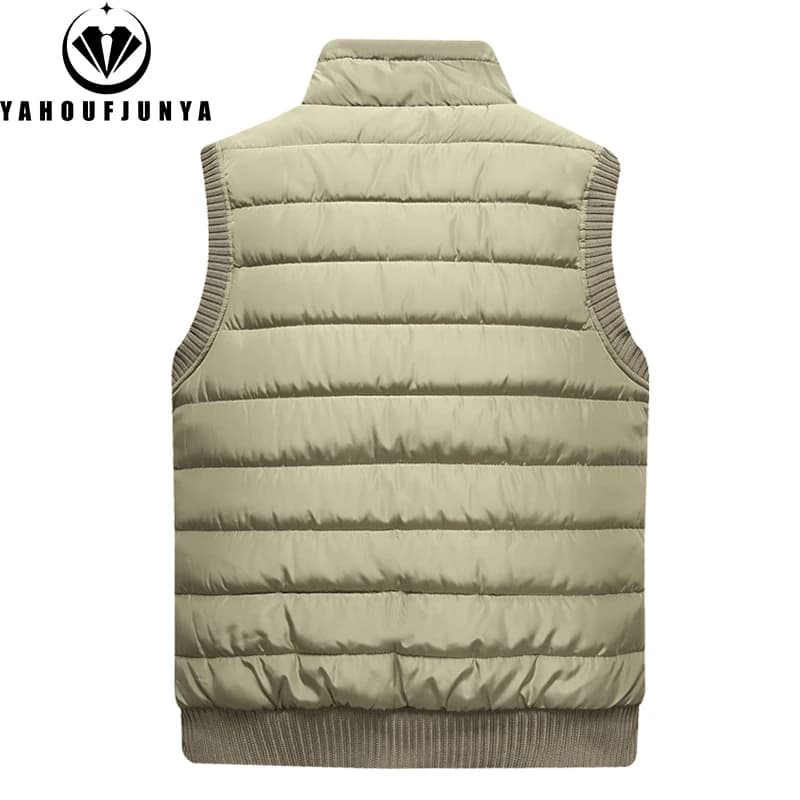 Gilet chaud pêche hiver homme - Veste sans manches coupe-vent pour pêche en automne et hiver