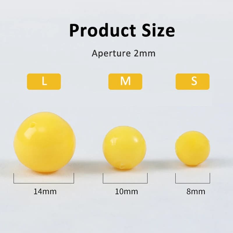 Perles flottantes parfum maïs pour carpe - Bait beads 8-14mm TPR pour hair rig et pêche en surface