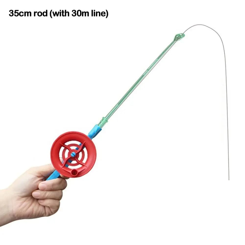 Canne pêche glace rétractable 2024 35 à 80cm stylo hiver - Canne enfant pêche sur glace spinning hiver
