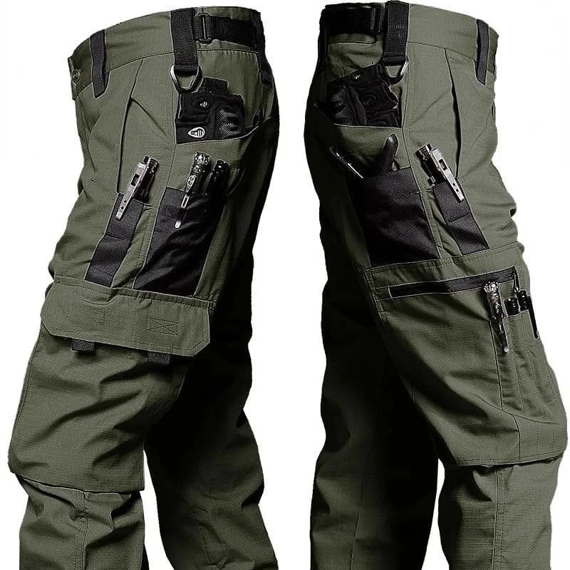 Pantalon tactique imperméable 2026 pour hommes - Multi-poches résistant - Idéal combat et pêche