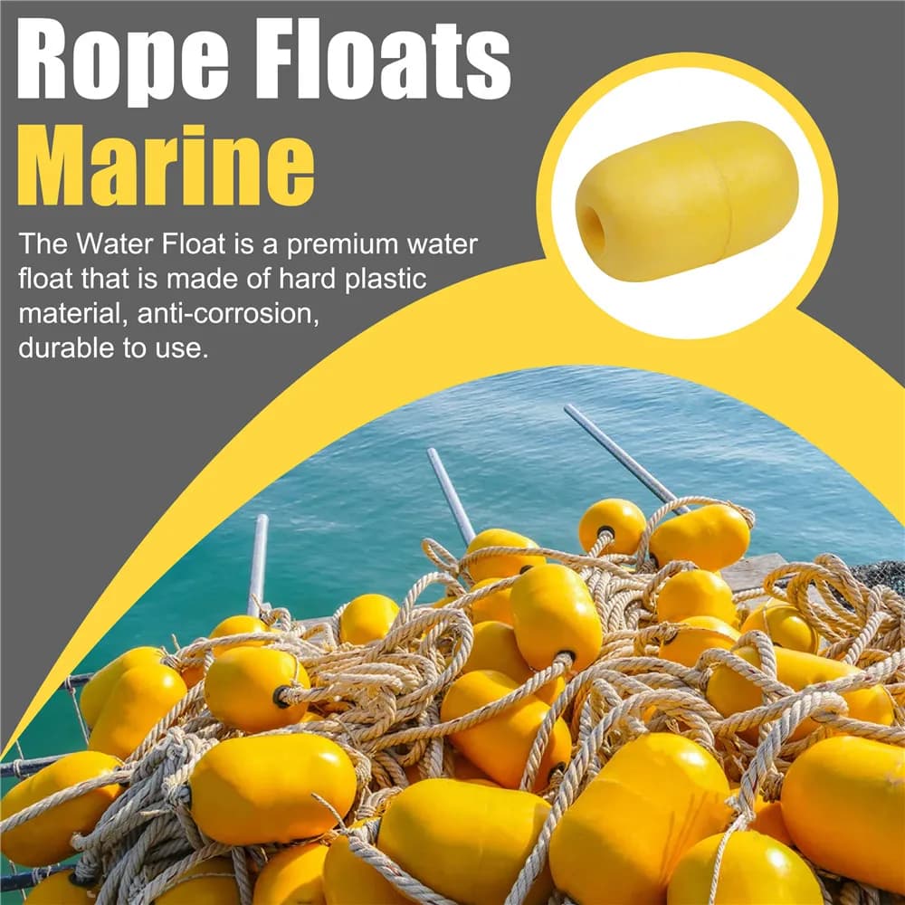 6 flotteurs en mousse pour bouées de pêche, casiers à crabes et lignes d'ancrage kayak ou bateau