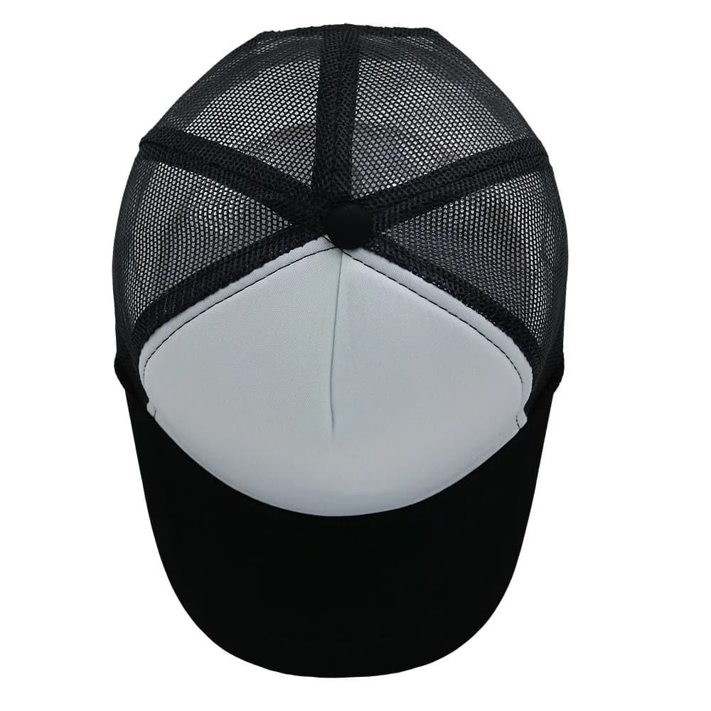 Casquette baseball mesh 5 panneaux logo personnalisable pêche sport snapback protection sol dad hat