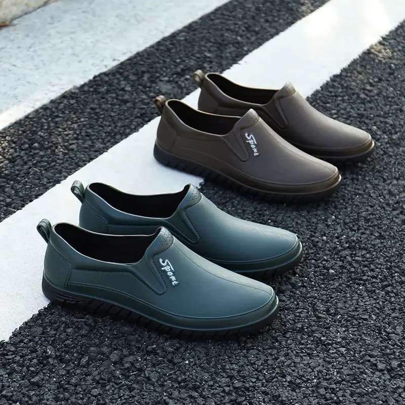 Bottes de pluie homme imperméables antidérapantes sans lacets - Qualité supérieure design