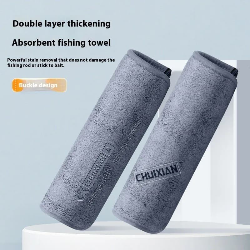 Serviette de pêche ultra douce et séchage rapide, microfibre pour nettoyer et sécher votre canne en extérieur