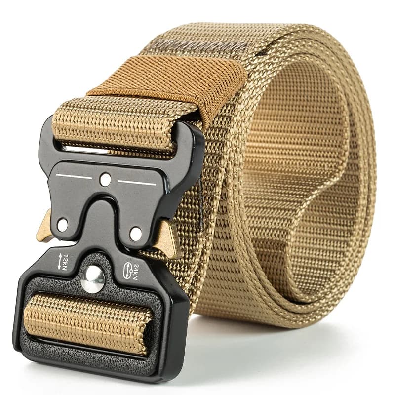 Ceinture militaire tactique nylon libération rapide pêche sport outdoor ceinture unisexe noir