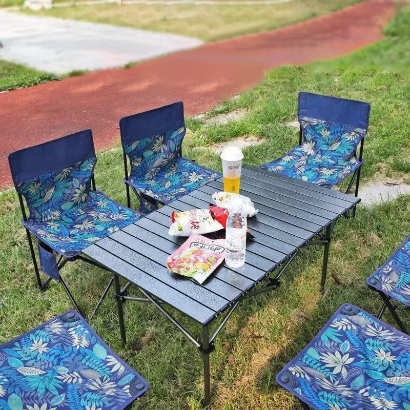 Chaise pliante extérieure portable avec sac de rangement pour camping, pêche et voyages
