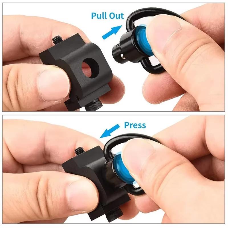 Bretelle DIZETION réglable avec boucle QD rapide - Pour fusil de pêche ajustable et sécurisé