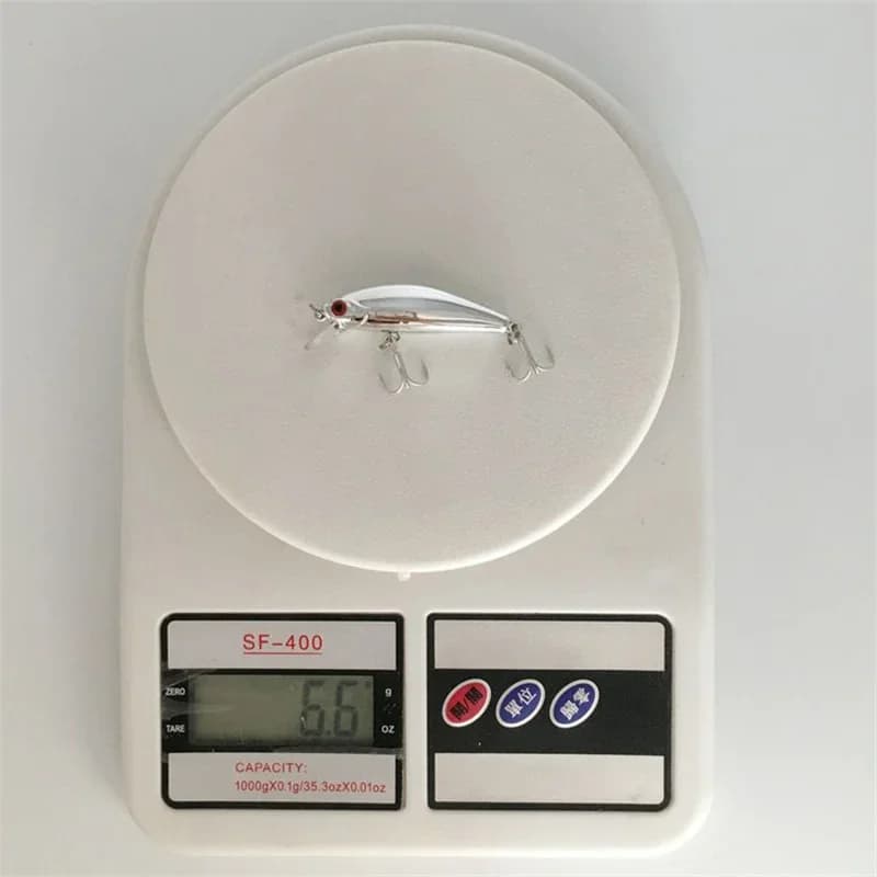 Leurre dur Mini Laser Minnow 5.5cm 6.5g, appât nageur sinking pour bar et carnassiers en eau