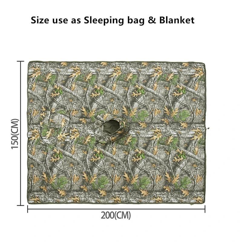 Combinaison ghille imperméable pêche couverture chaude sac de couchage uniforme tactique airsoft équipement camping