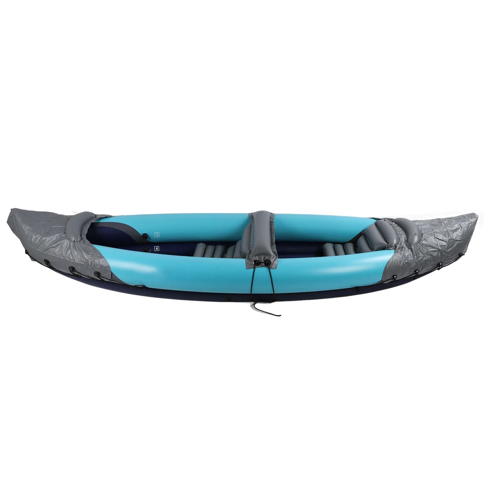 Kayak gonflable 2 personnes portable pêche - Canoë PVC renforcé pour rafting et navigation