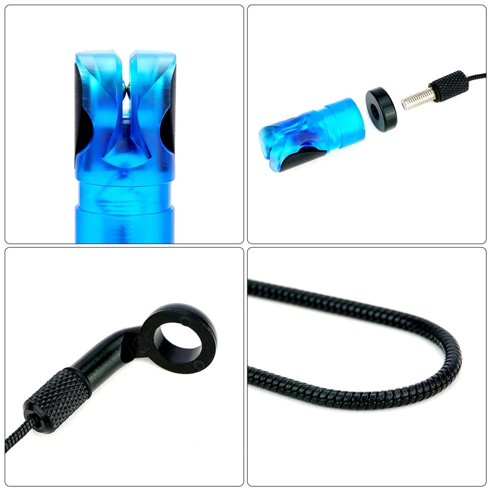 4 indicateurs chute alarme Hirisi B2043 - chaîne acier inoxydable accessoires pêche carpe gros poissons