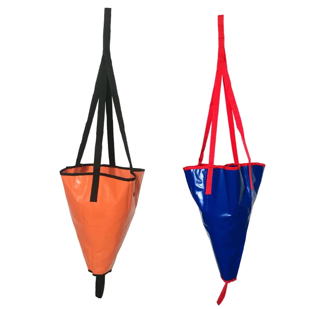 Ancre de dérive PVC 24/18 pouces pour kayak, canoë et bateau - Accessoire de pêche en mer