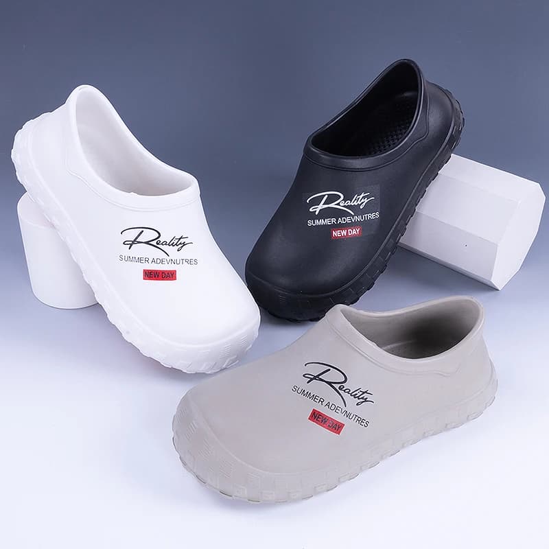 Chaussures chef EVA 2025 antidérapantes imperméables huile confortables pêche extérieur tailles 36-45 unisexes
