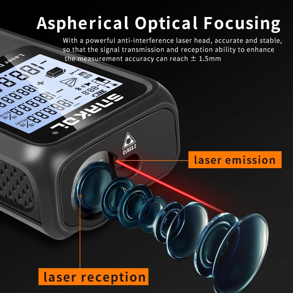 Télémètre laser Snakol professionnel 50M à 120M avec charge USB - Outil de pêche précis
