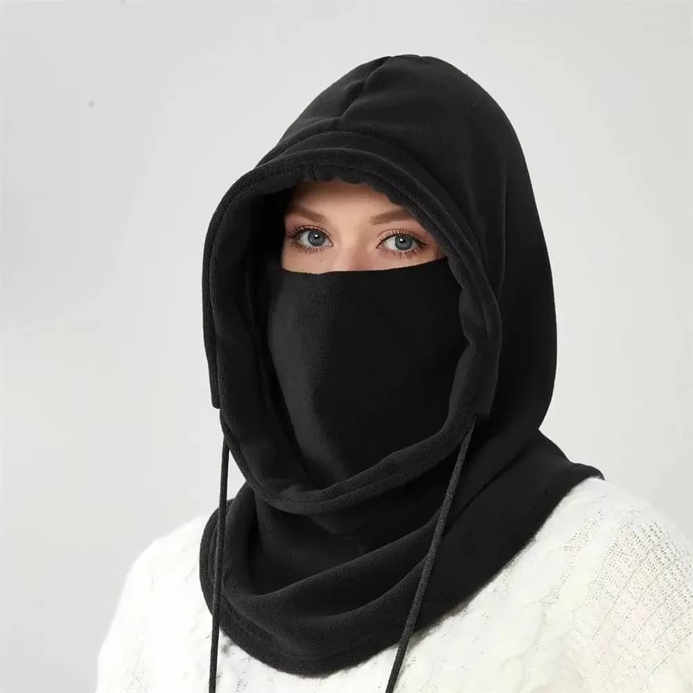 Cagoule hiver pêche ski vélo - Masque facial coupe-vent thermique pour sports d'hiver - Cadeau Noël