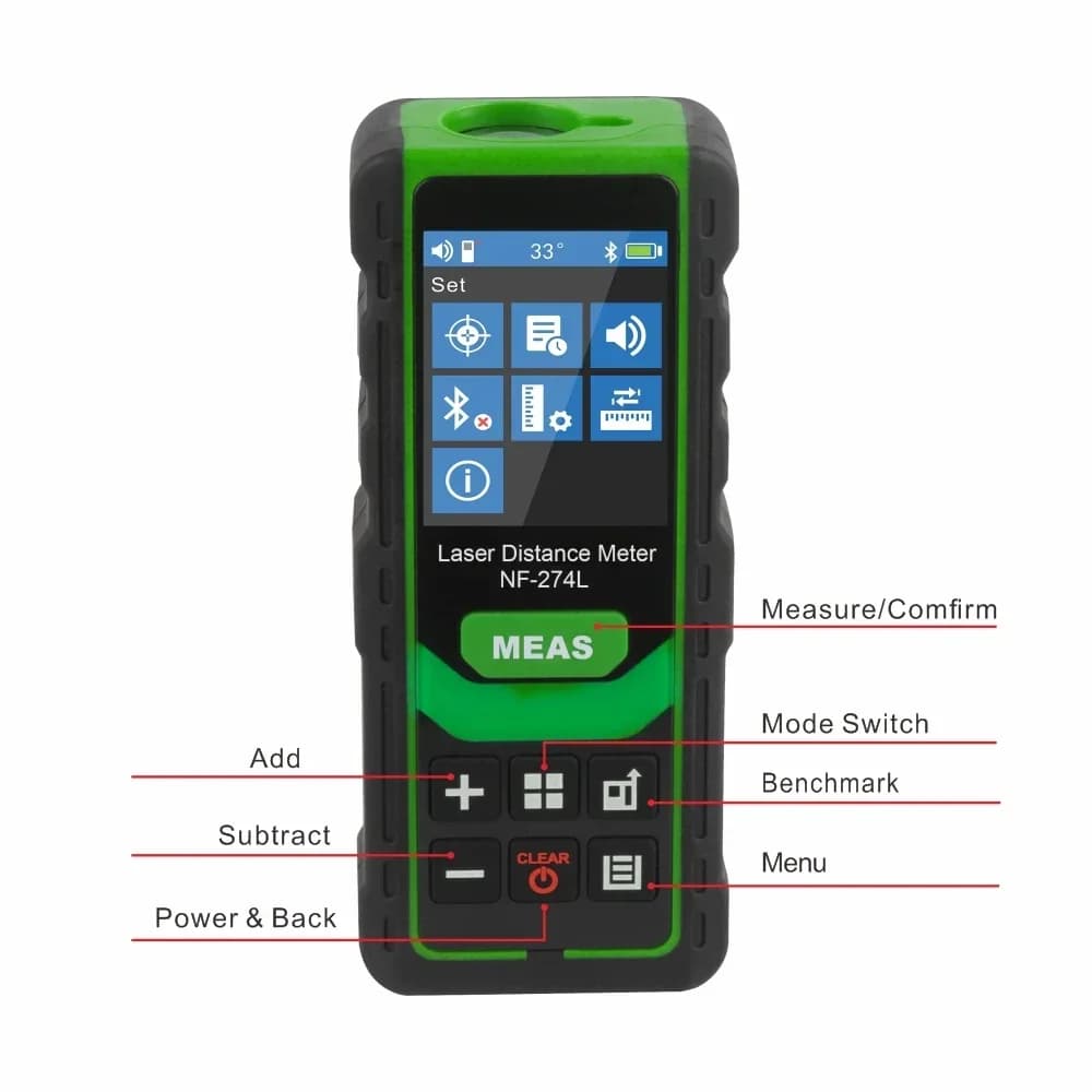 Télémètre laser NF-274L rechargeable 100m - Outil de mesure distance pour chasse et pêche