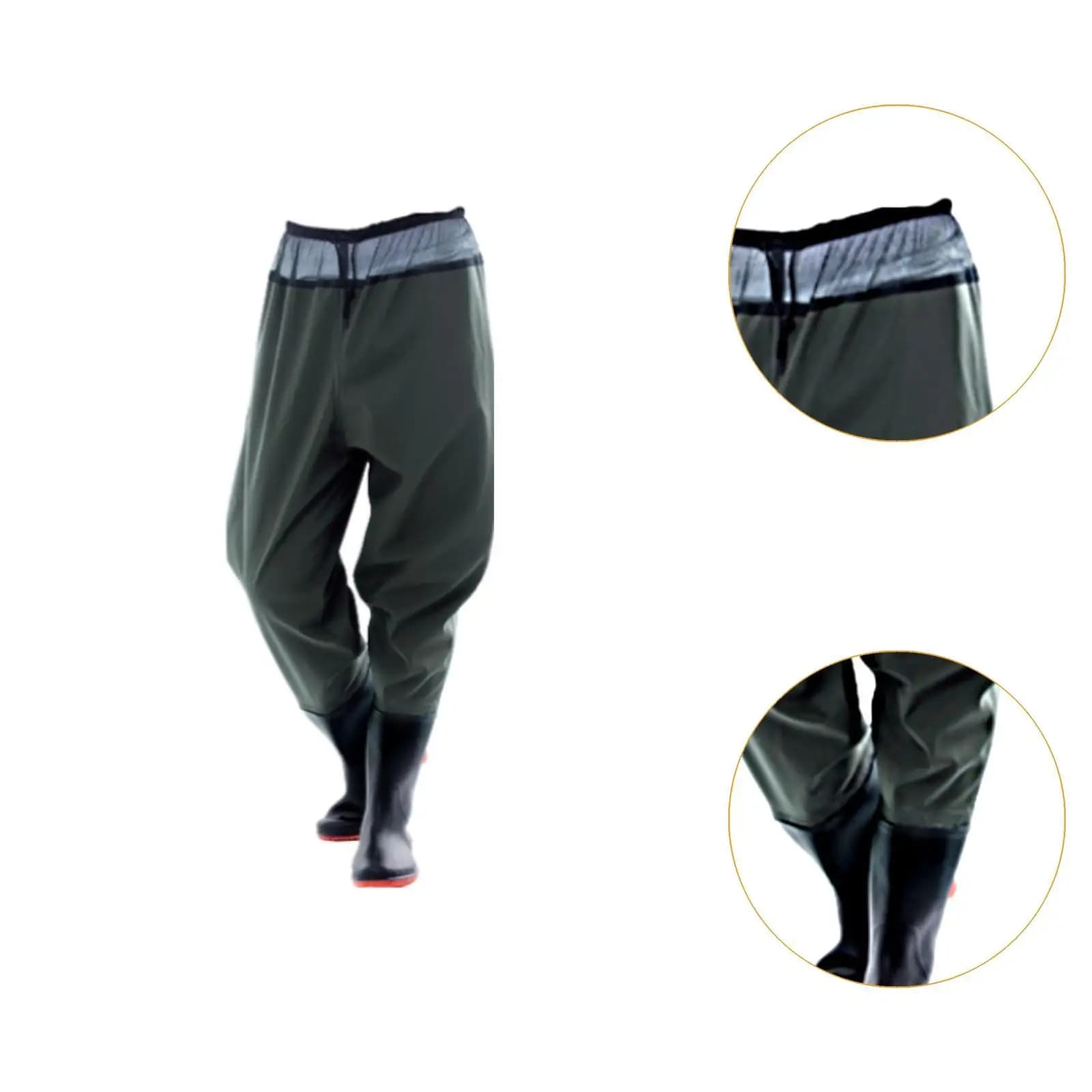 Pantalon de pêche cuissardes PVC imperméable antidérapant pour wading et fly fishing