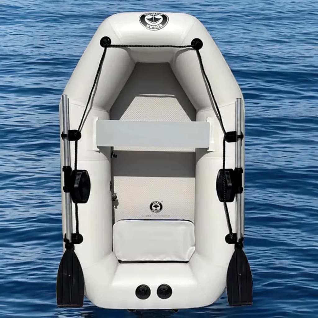 Bateau gonflable pêche 2m pliable PVC - Canoë kayak sport nautique adulte pour ski nautique