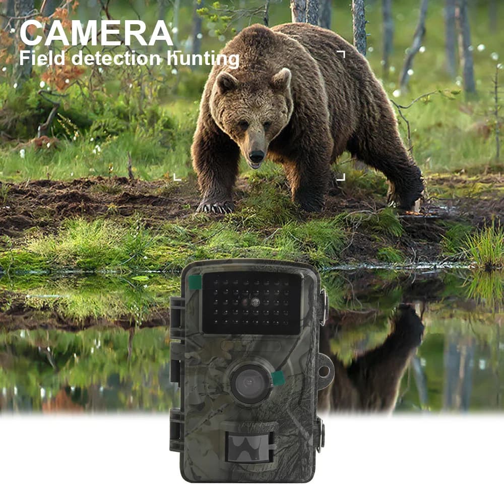 Caméra HD vision nocturne IR écran 2.0" - IP66 étanche 1080P pour chasse extérieure faune