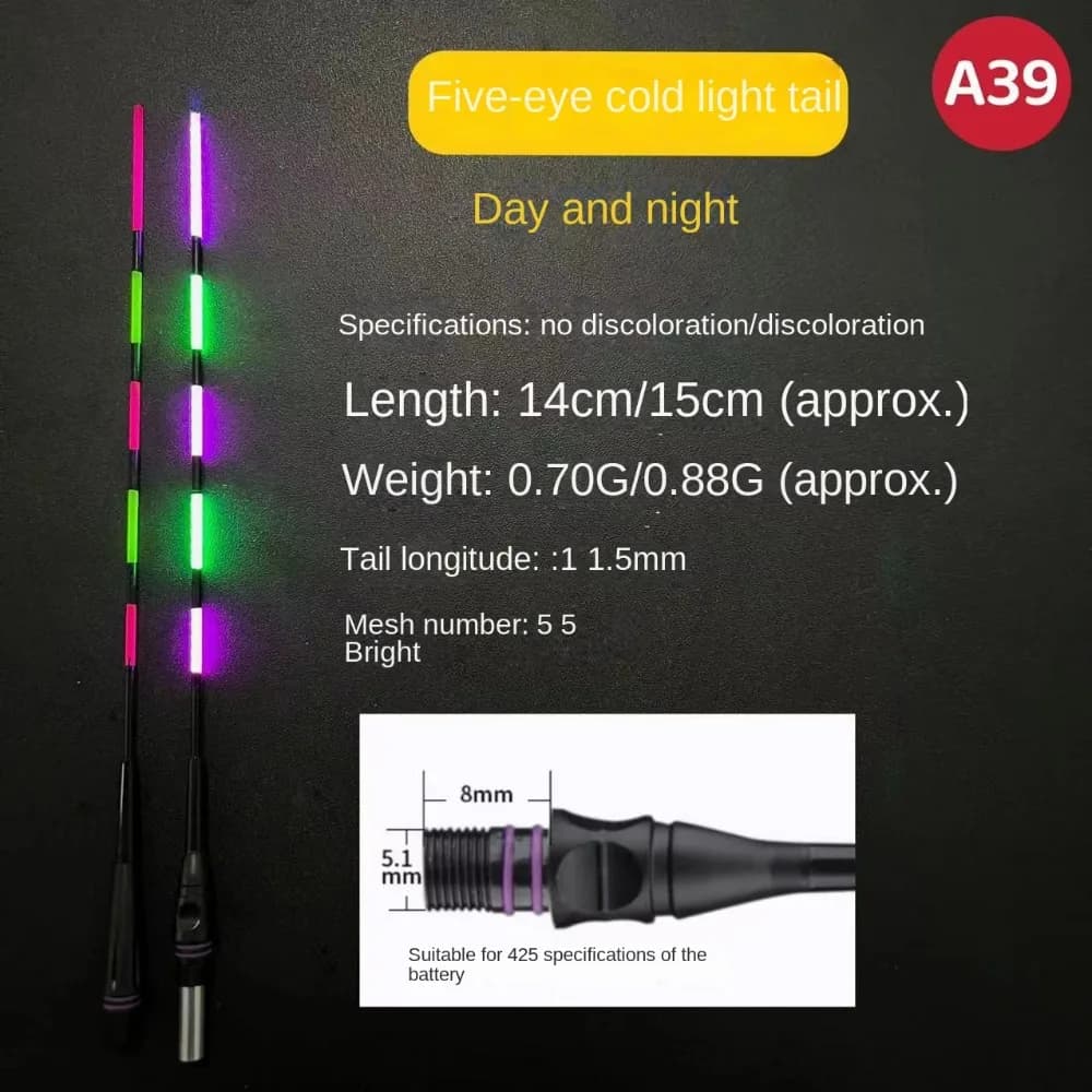 Flotteur électronique lumineux LED ultra sensible pour la pêche de nuit, avec induction et grande visibilité