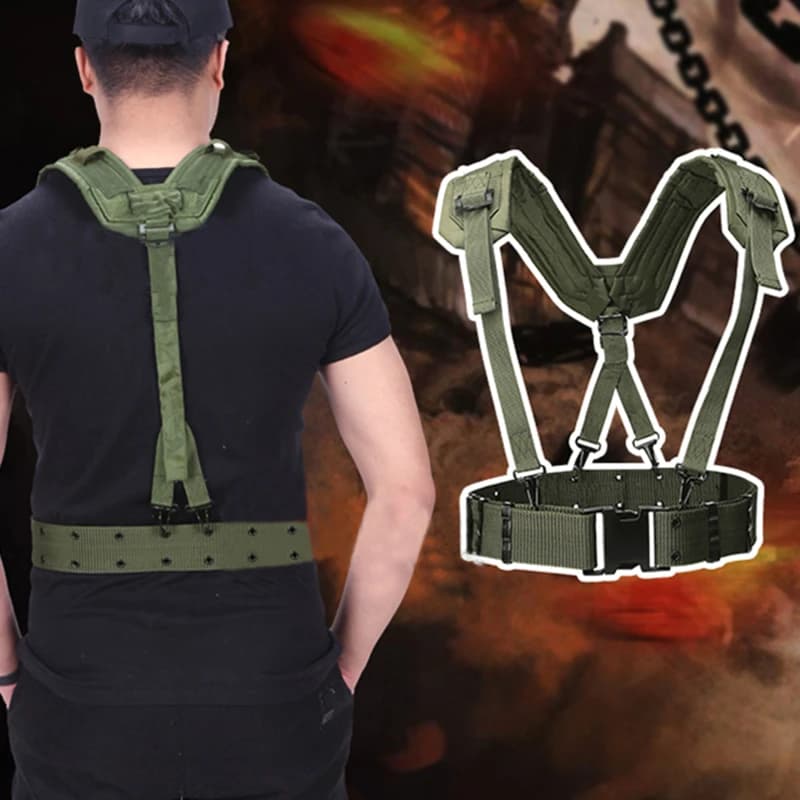 Ceinture tactique militaire Outdoor pour fans d'armée et pêcheurs aventuriers